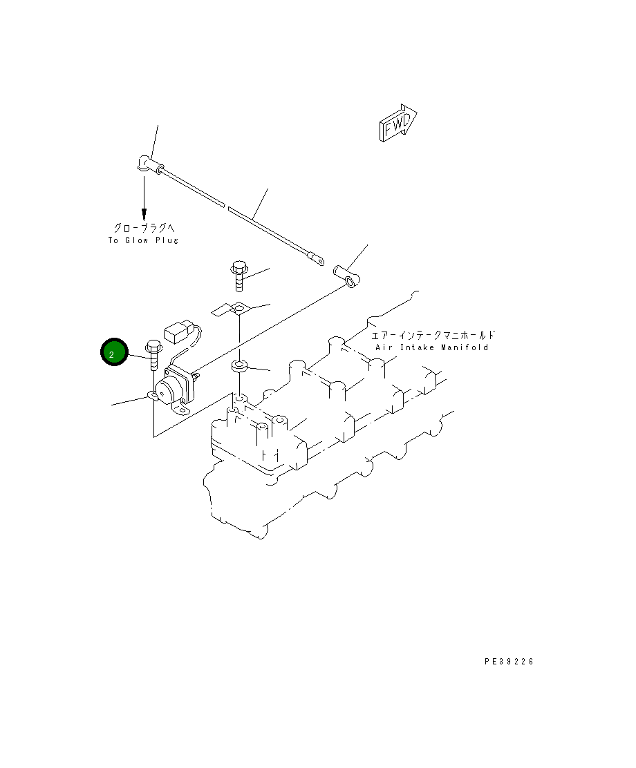Болт 01435-20614 Komatsu