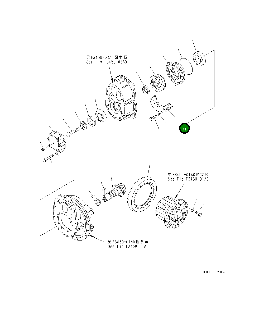 Крышка 56D-23-16592 Komatsu