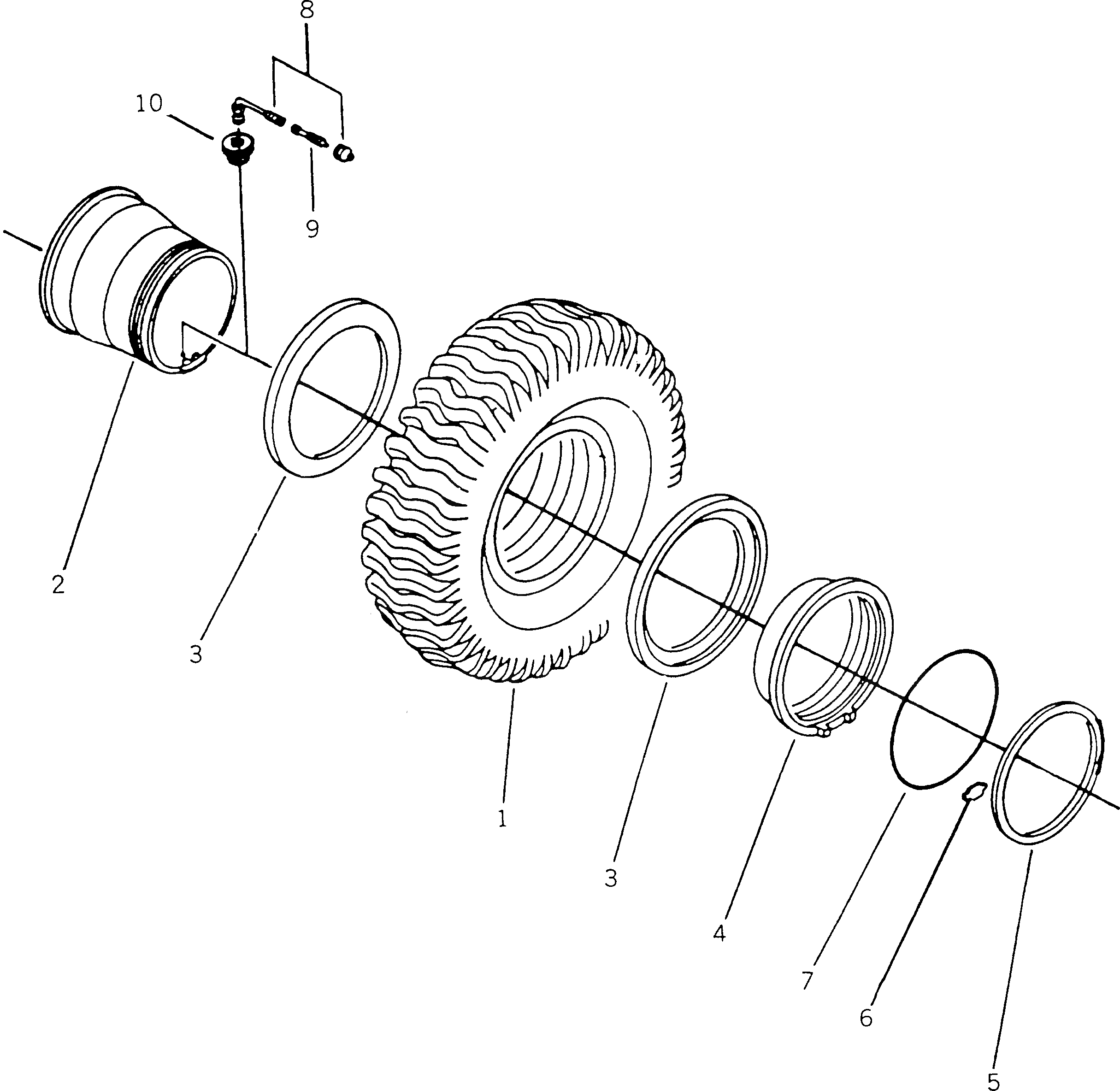 Кольцо уплотнительное (O-Ring) BW053210 Komatsu