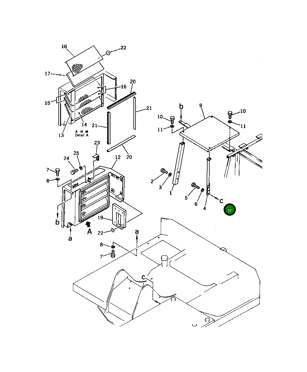 Крышка 201-54-43130 Komatsu