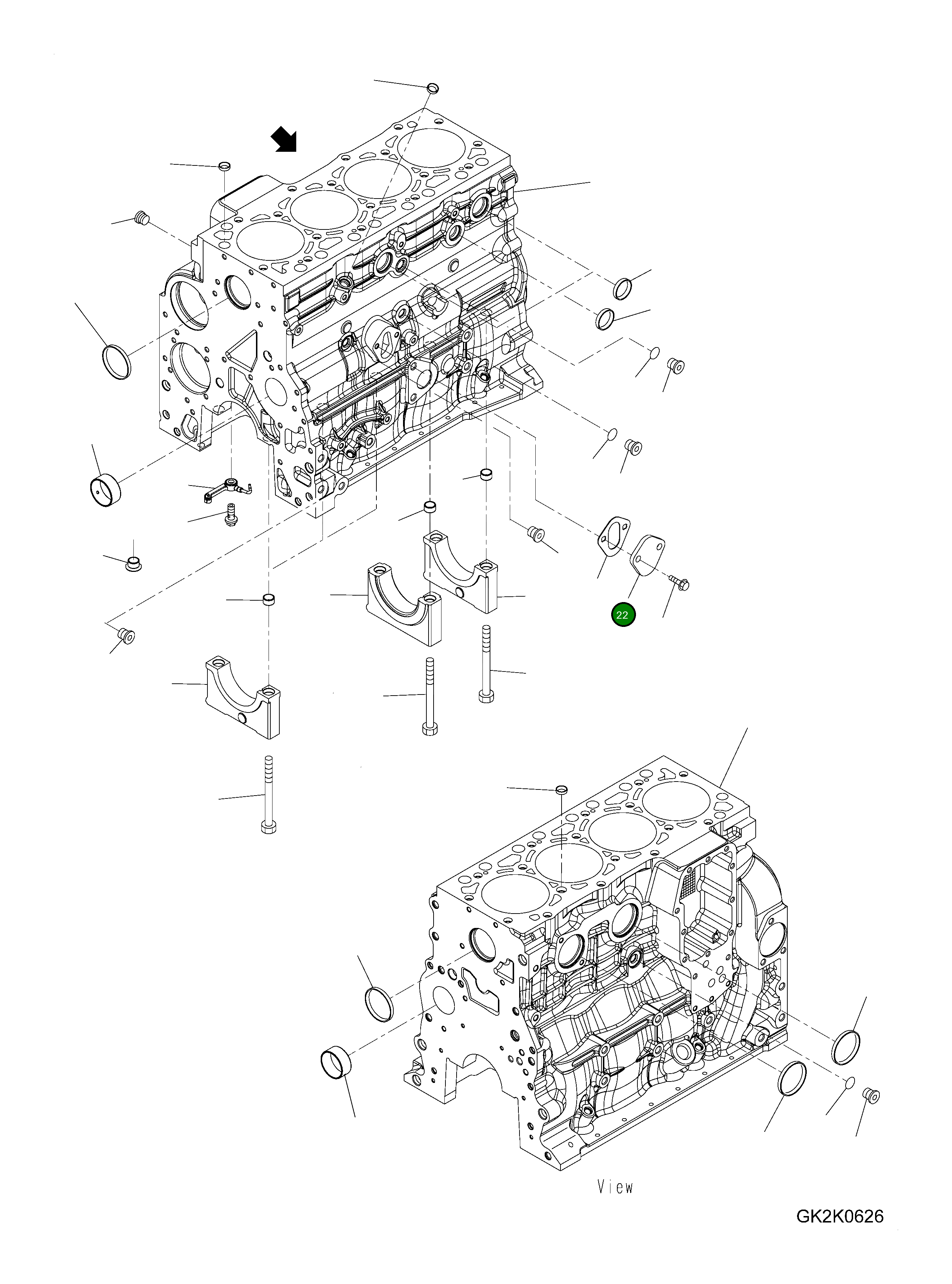 Крышка 6736-71-5830 Komatsu