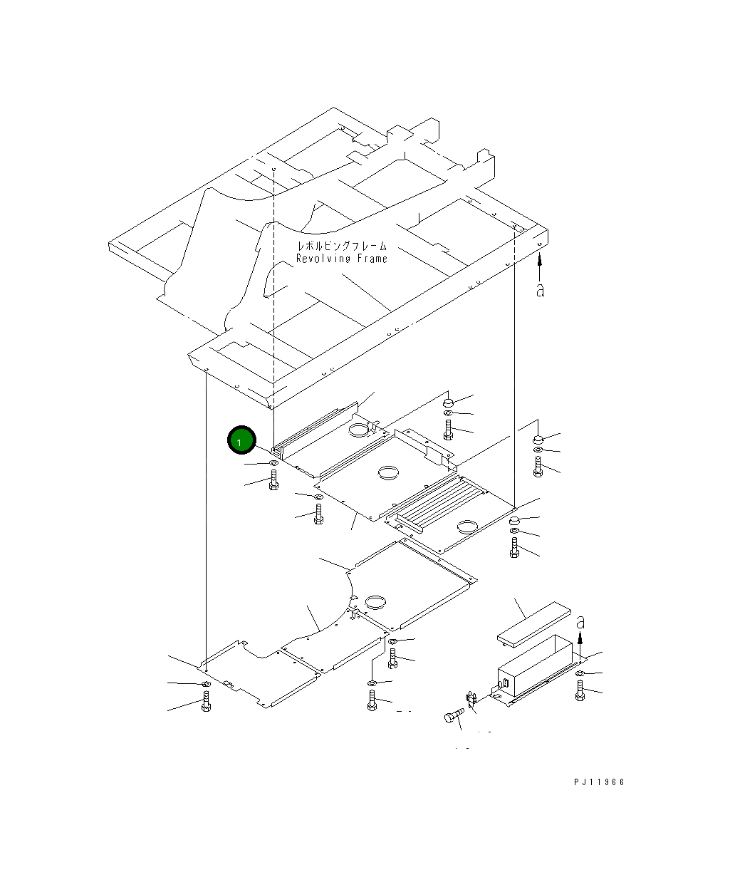 Крышка 20K-54-11370  Komatsu