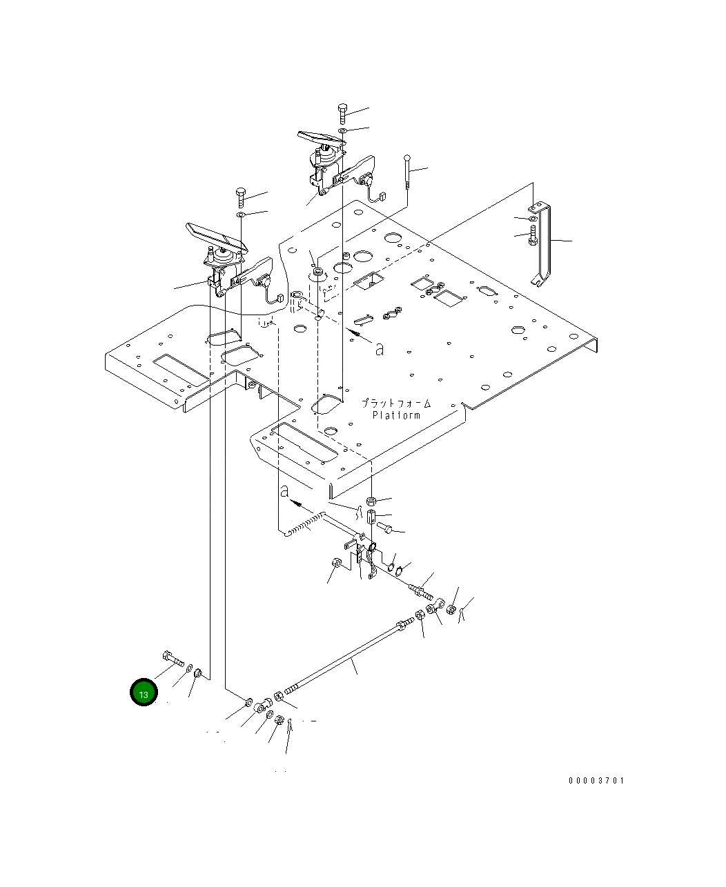Болт 23D-43-31440 Komatsu