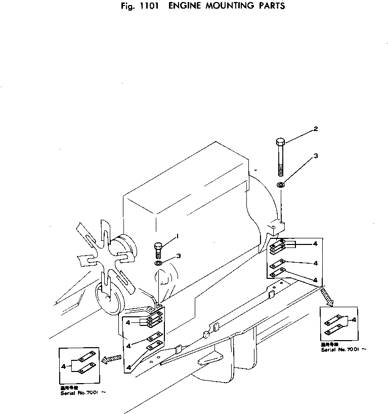 Болт 01019-11825 Komatsu