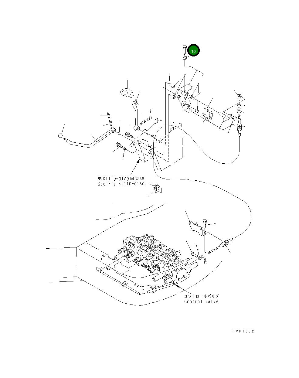 Болт YM26116-100354 Komatsu