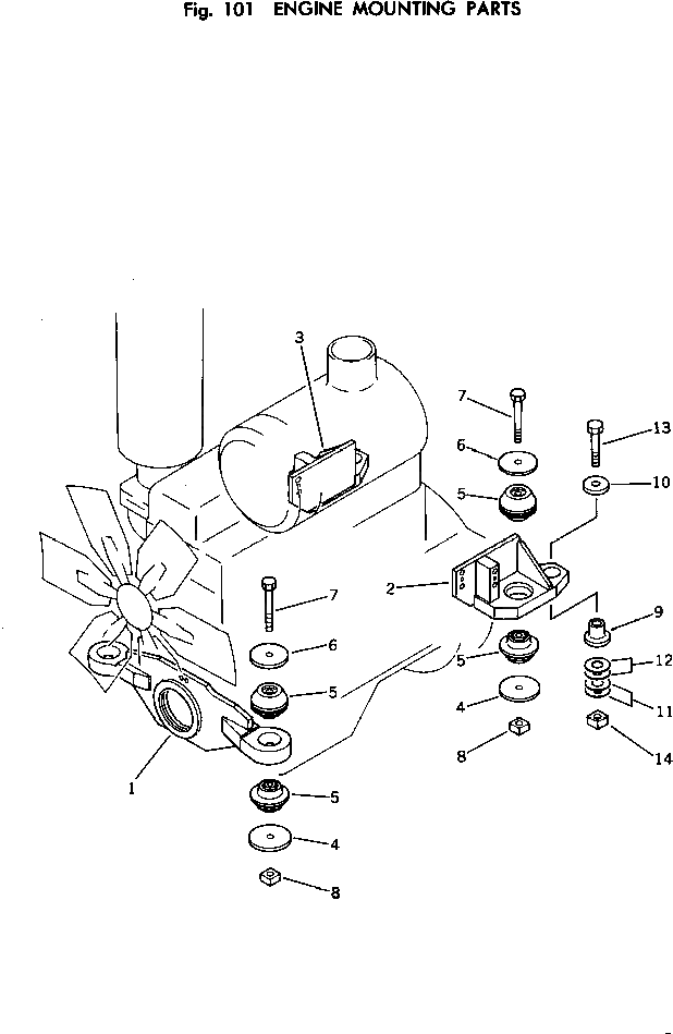 Болт 01019-12230  Komatsu