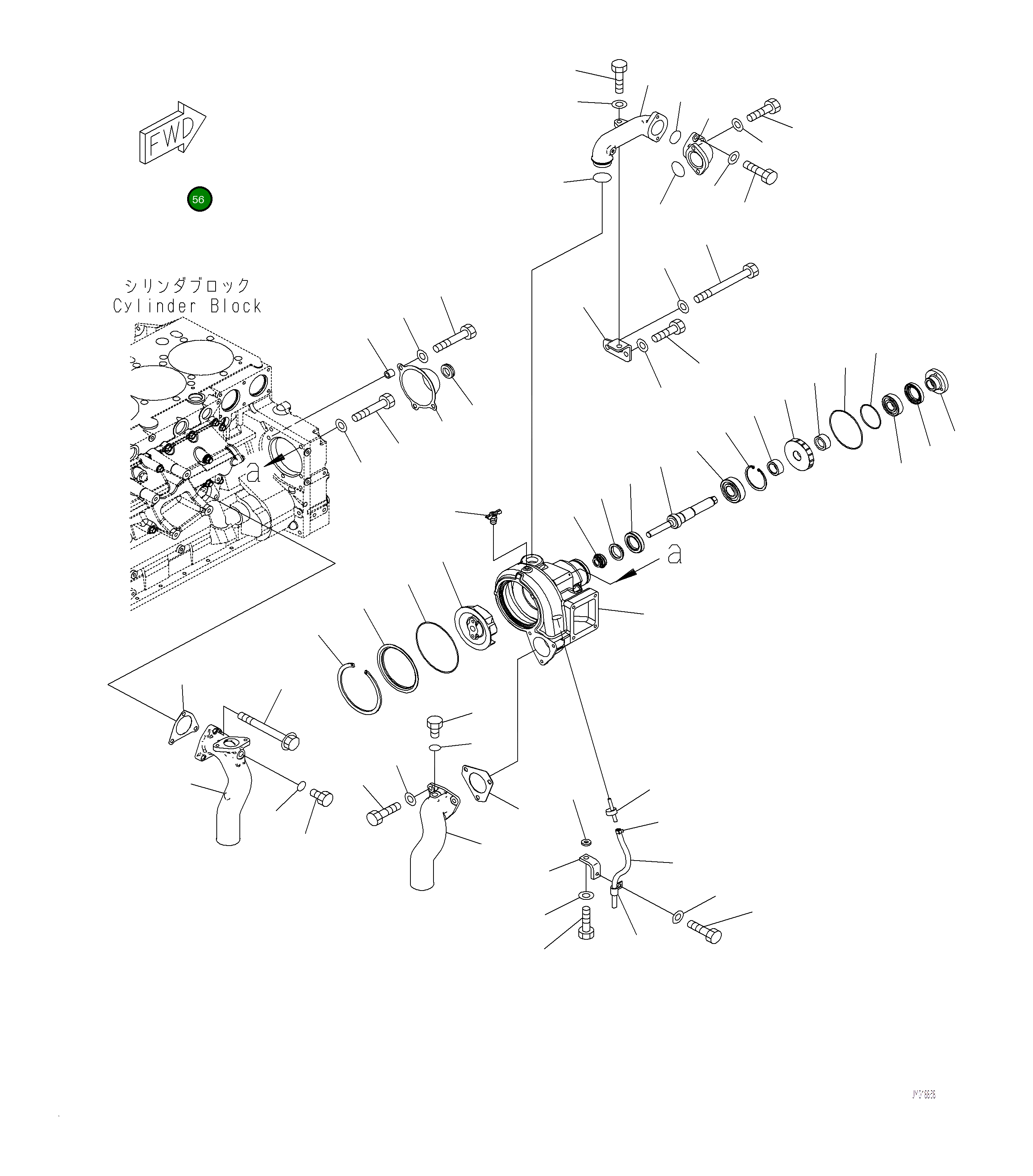 Крышка 6210-31-8821 Komatsu