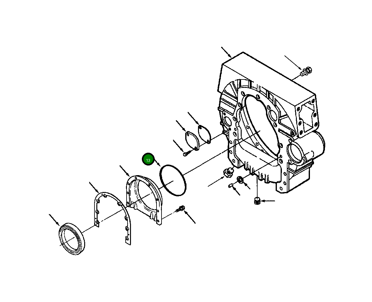 Кольцо уплотнительное (O-Ring) 1310 333 H1 Komatsu