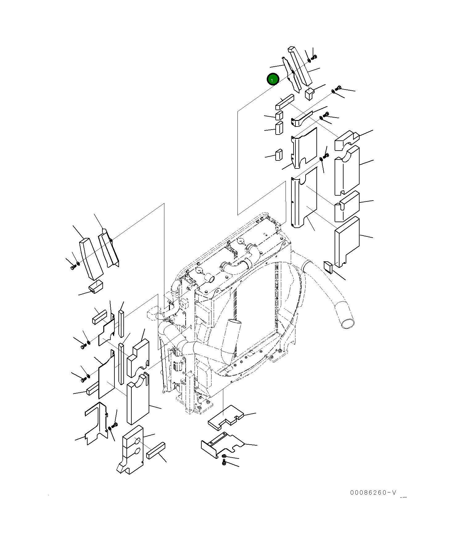 Крышка 21M-03-21632 Komatsu