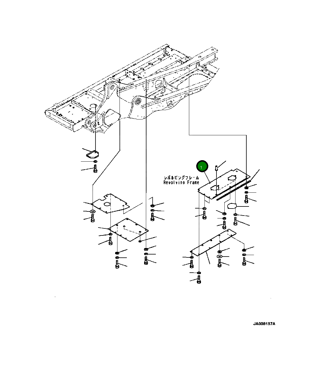 Крышка 208-54-42211  Komatsu