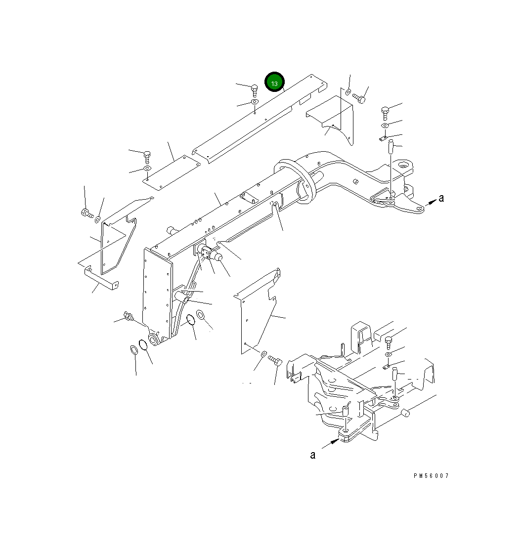 Крышка 23D-60-17762 Komatsu