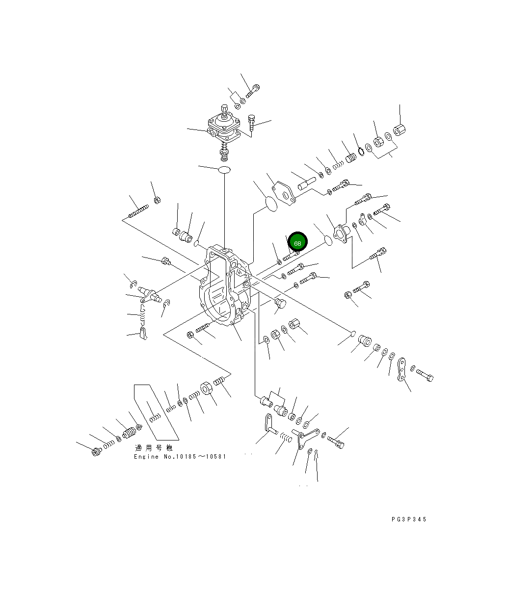 Болт ND949046-1670 Komatsu