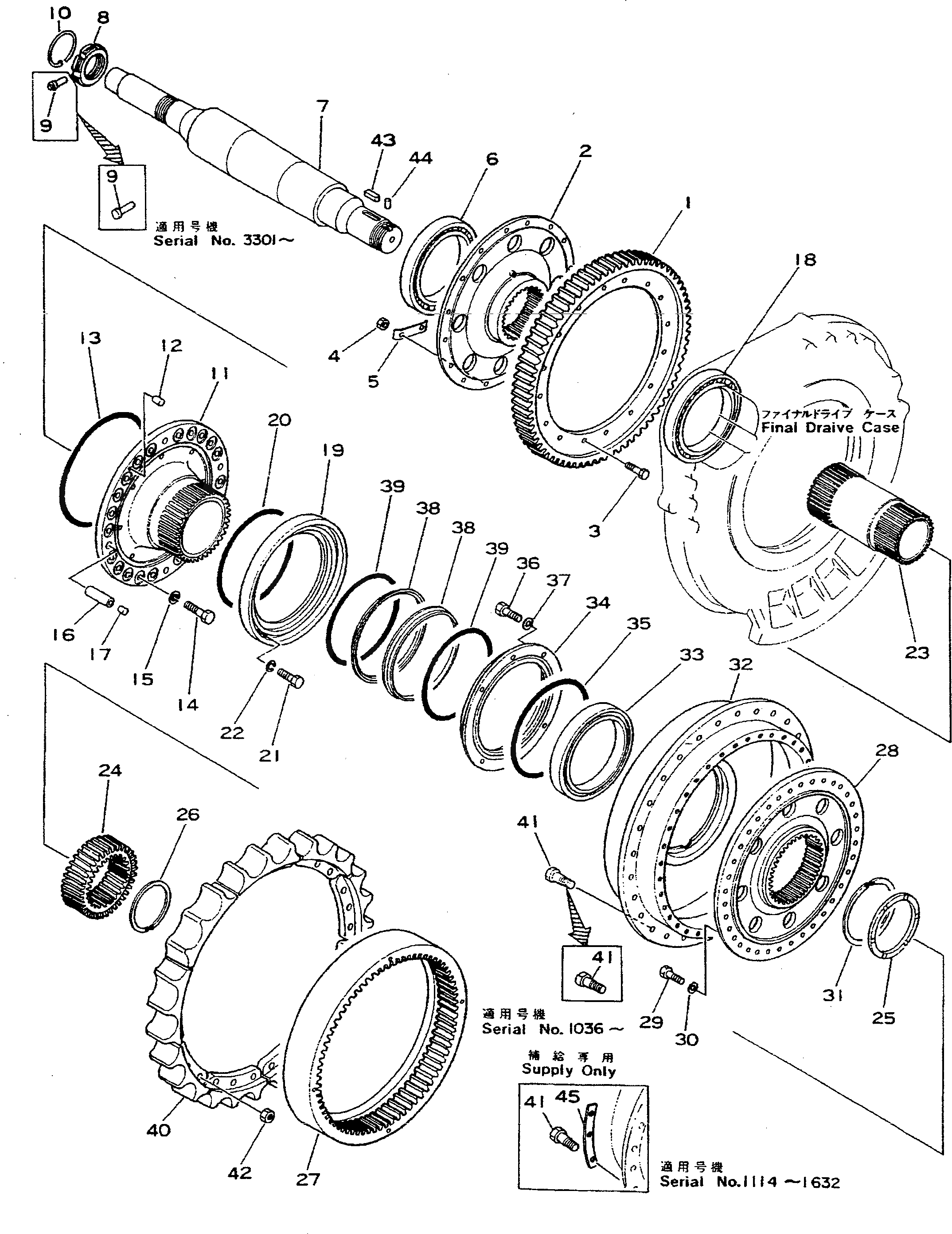 Болт 180-32-11212 Komatsu