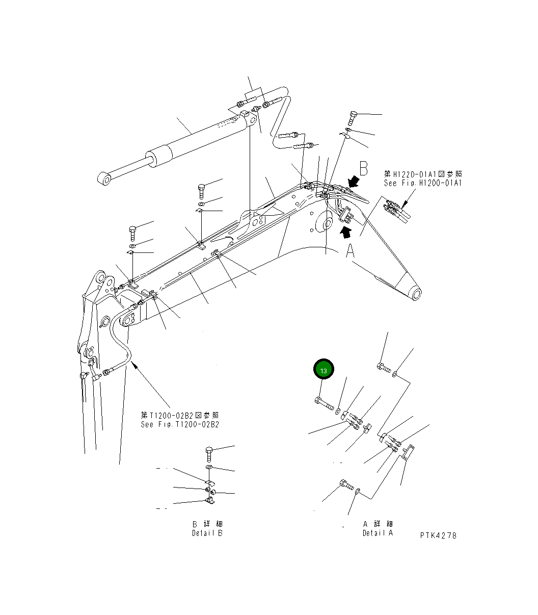 Болт 01010-81075 Komatsu