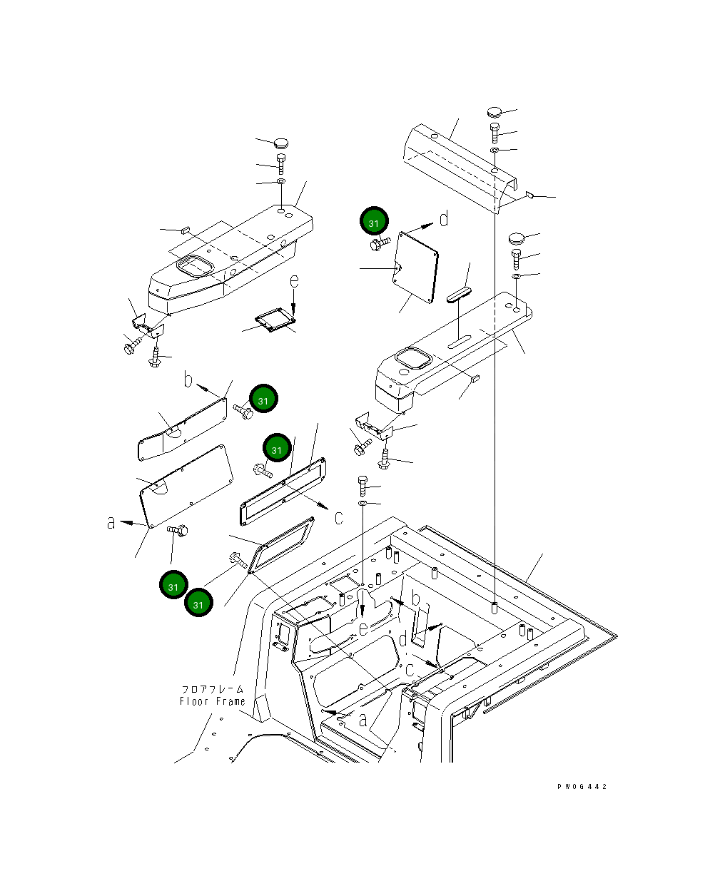 Болт 01439-00820 Komatsu
