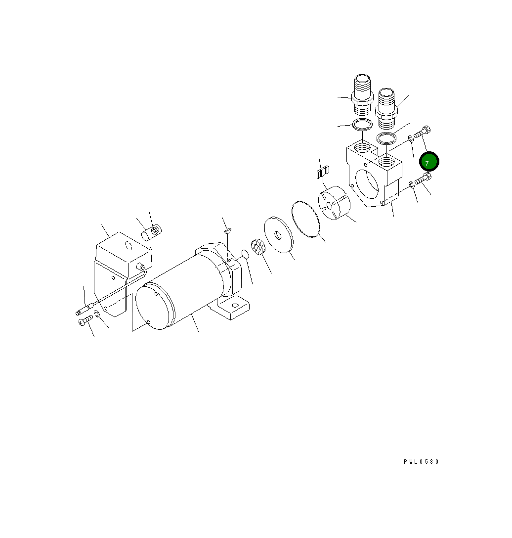 Болт 205-04-K1360 Komatsu