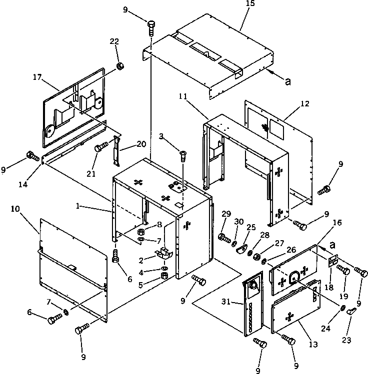 Болт M011100500126  Komatsu