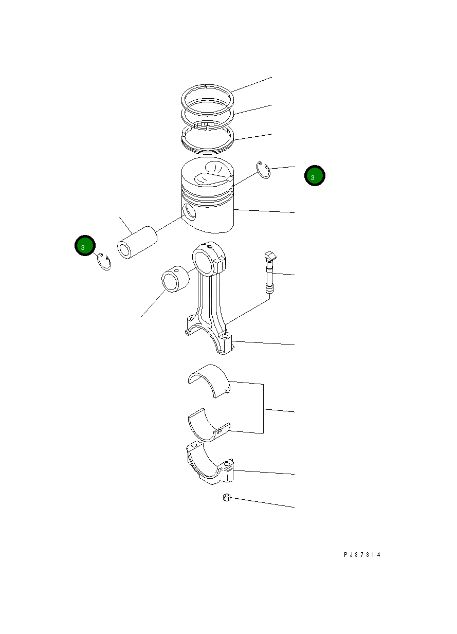 Кольцо 6140-31-2120 Komatsu