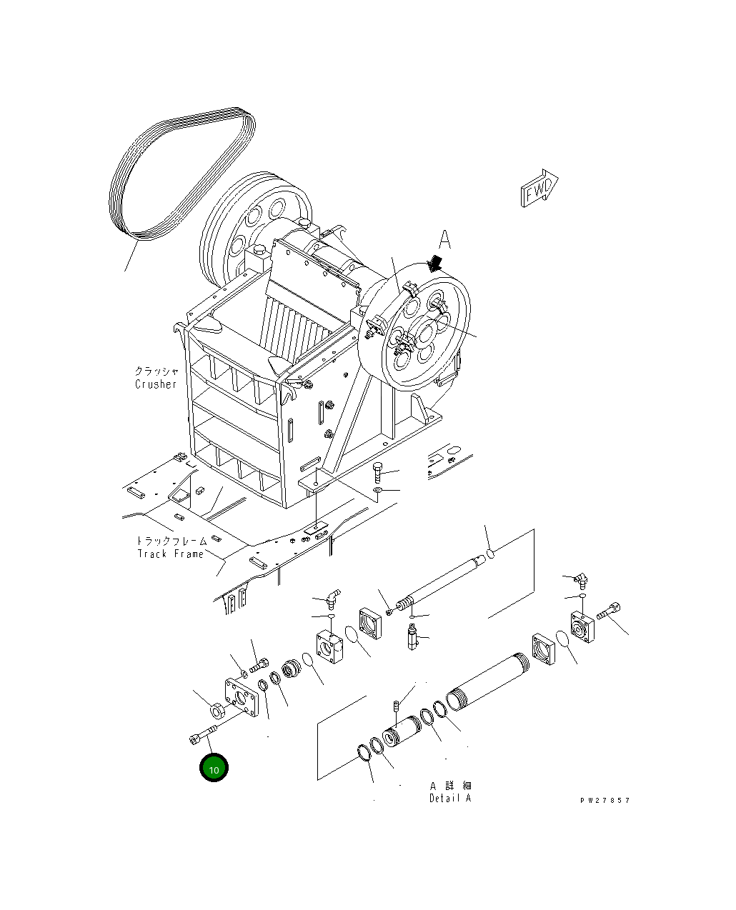 Болт 01253-71600 Komatsu