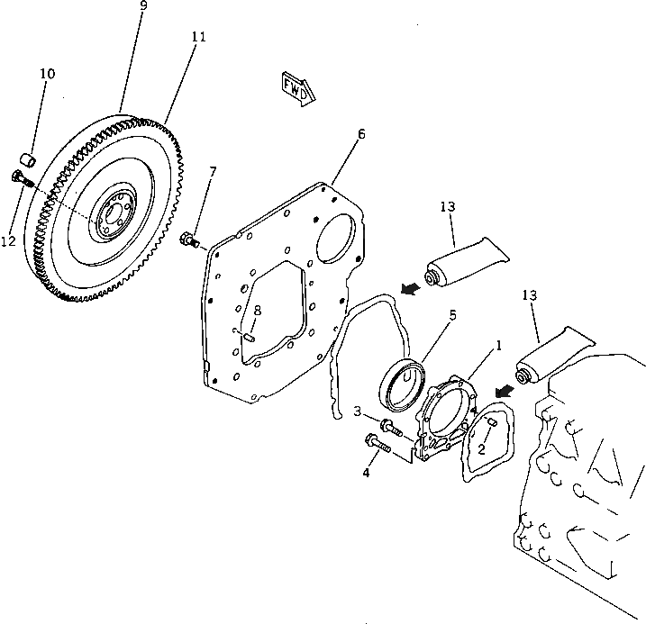 Болт YM124160-21501 Komatsu