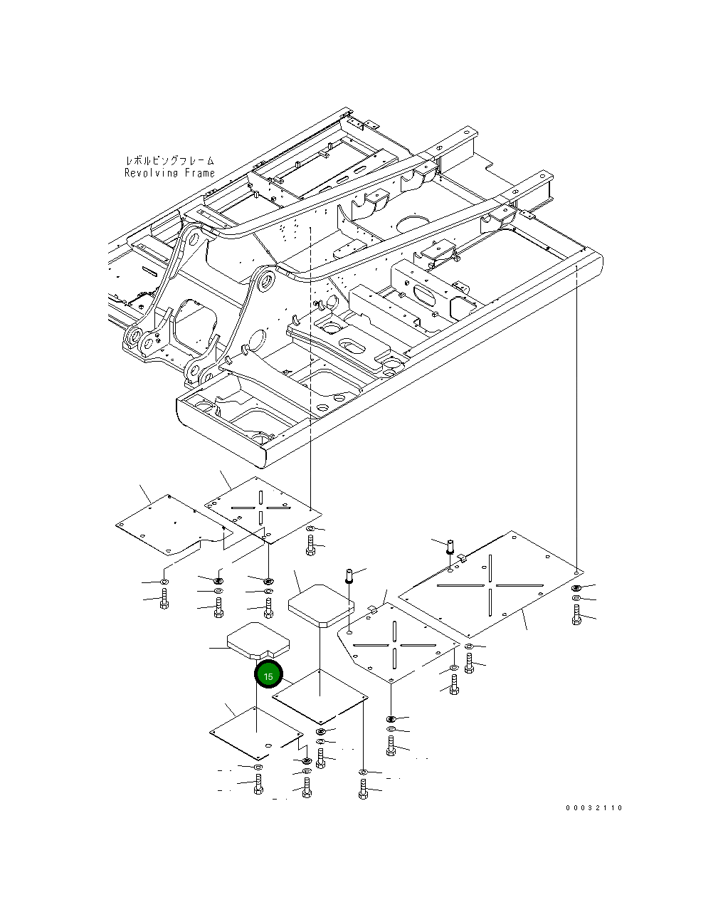 Крышка 207-54-85240 Komatsu