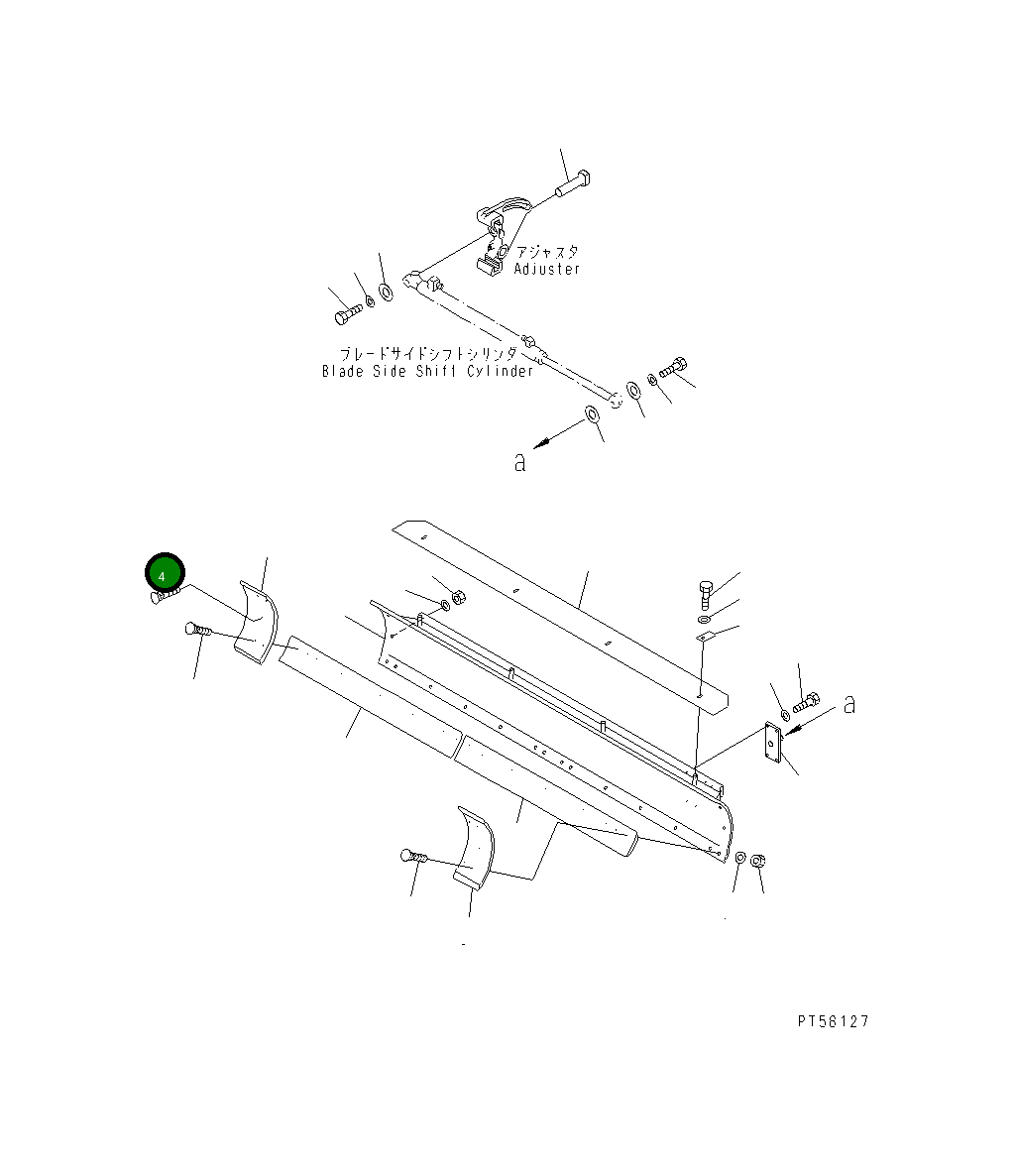 Болт 232-70-12580 Komatsu