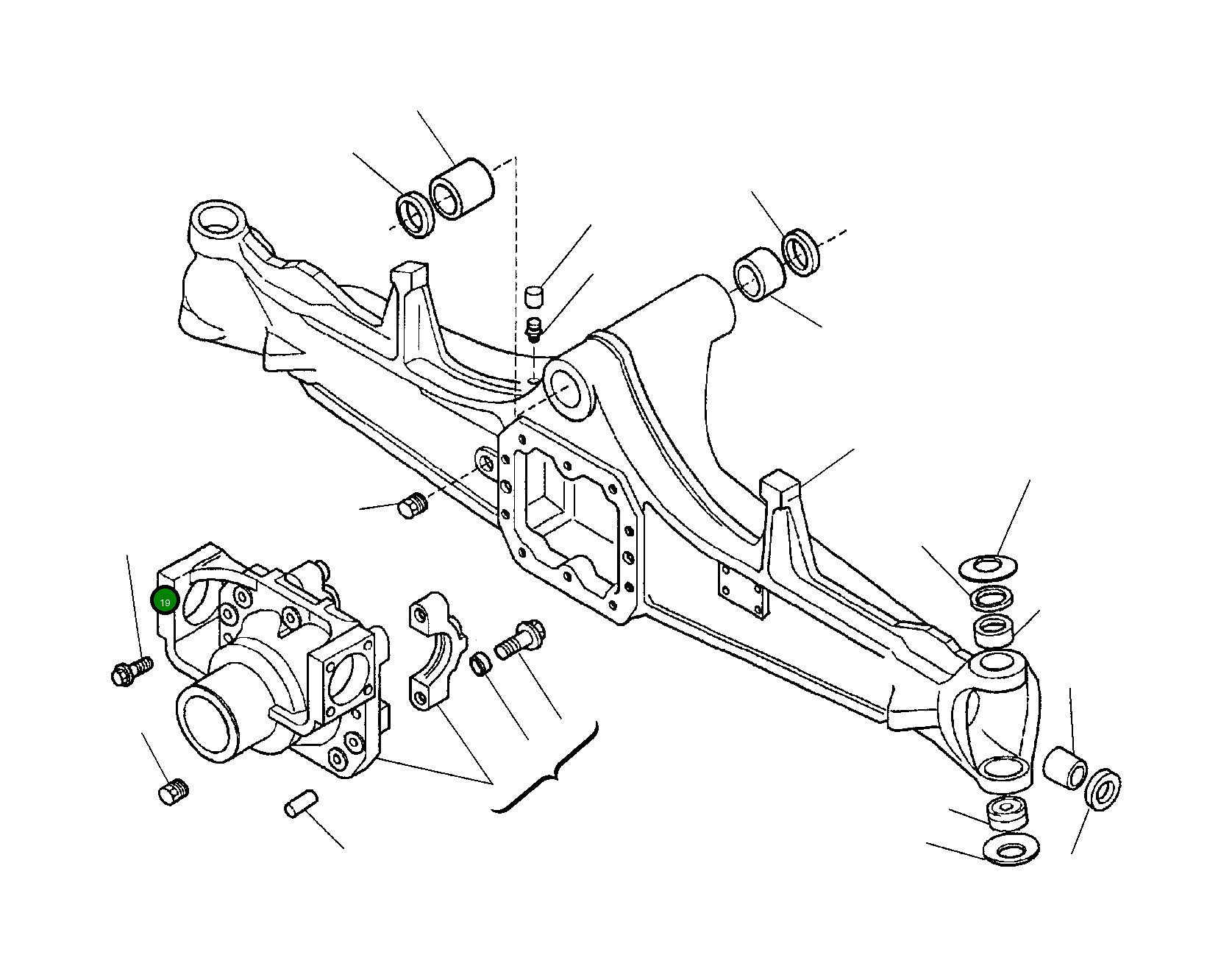 Болт CAO125827 Komatsu