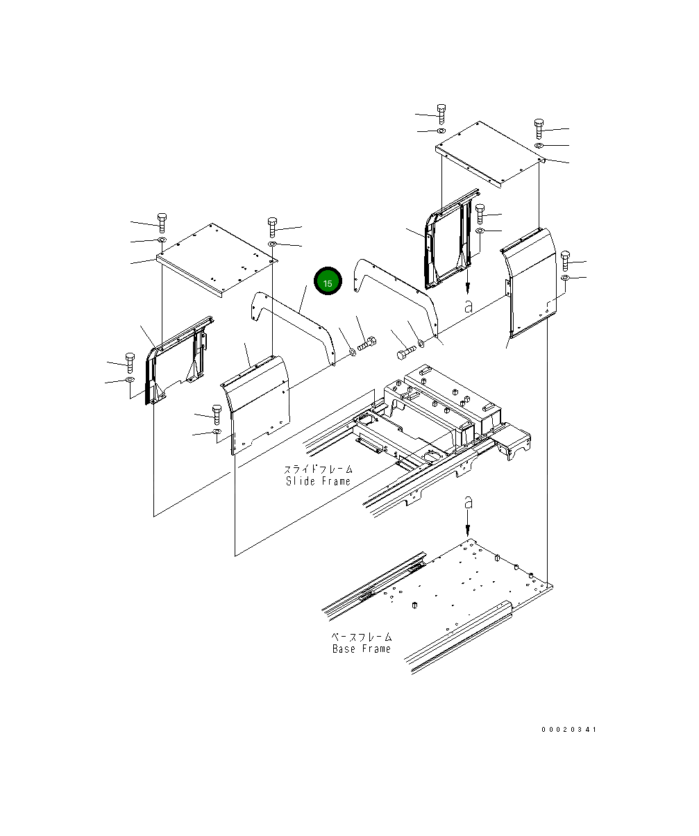 Крышка 20Y-54-31730 Komatsu