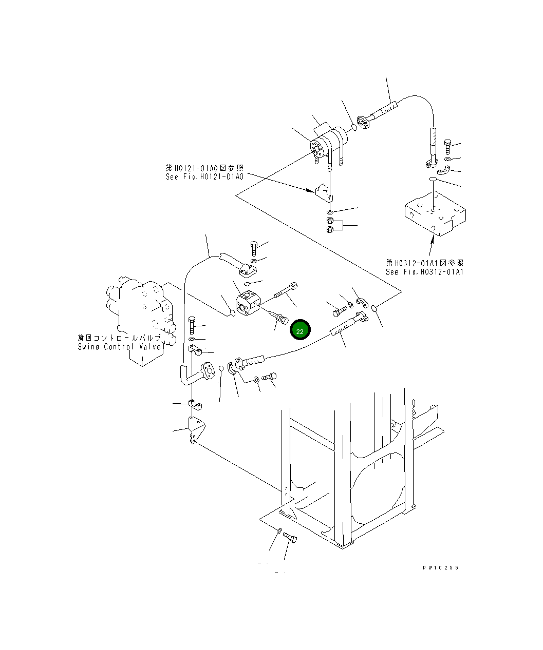 Болт 01253-31400 Komatsu