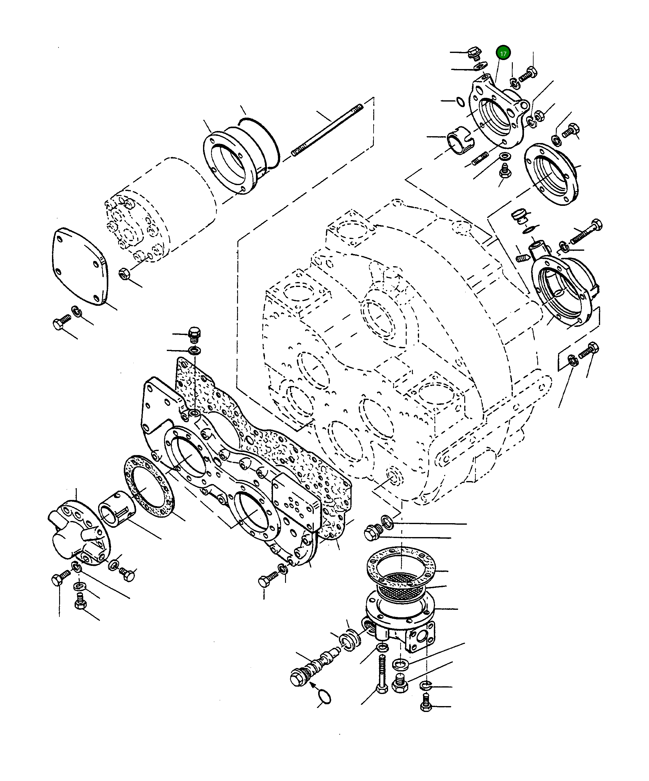 Крышка 2889558M1 Komatsu