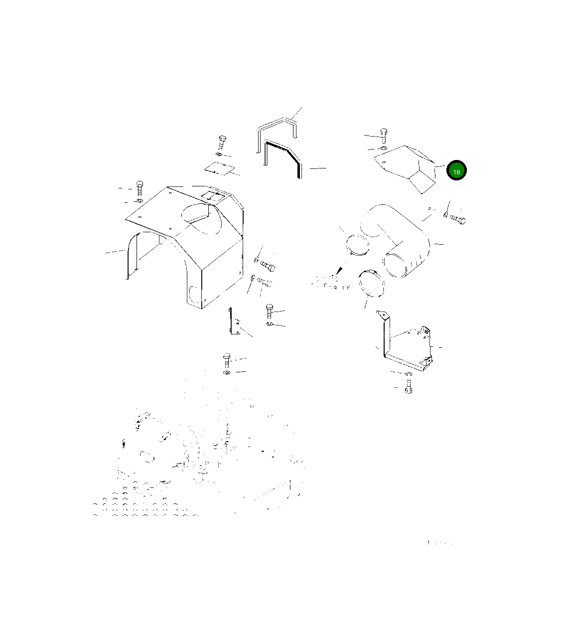 Крышка 425-54-52441 Komatsu