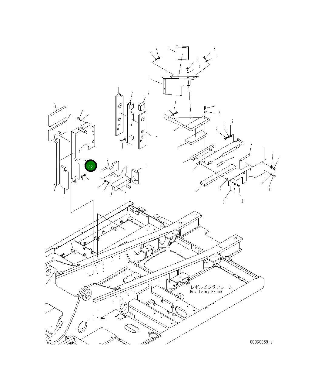 Крышка 207-54-76611  Komatsu