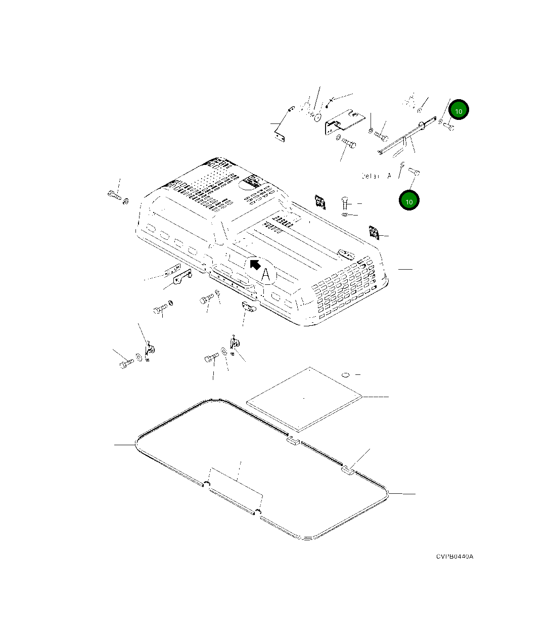 Болт 2A6-54-12911  Komatsu