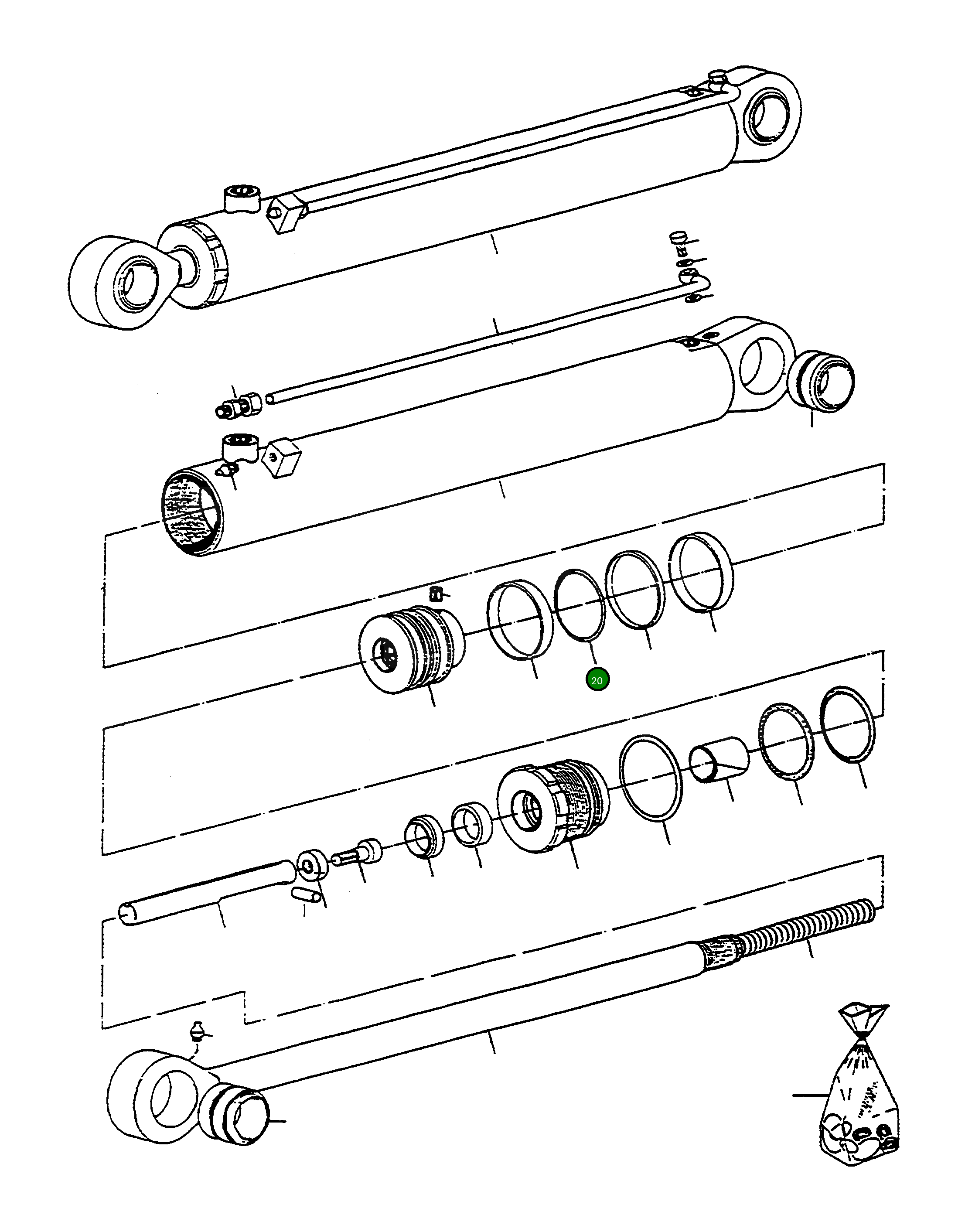 Кольцо уплотнительное (O-Ring) 4917499M1  Komatsu