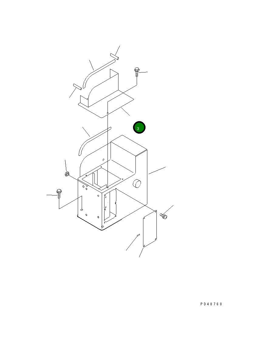 Крышка 418-944-2120  Komatsu
