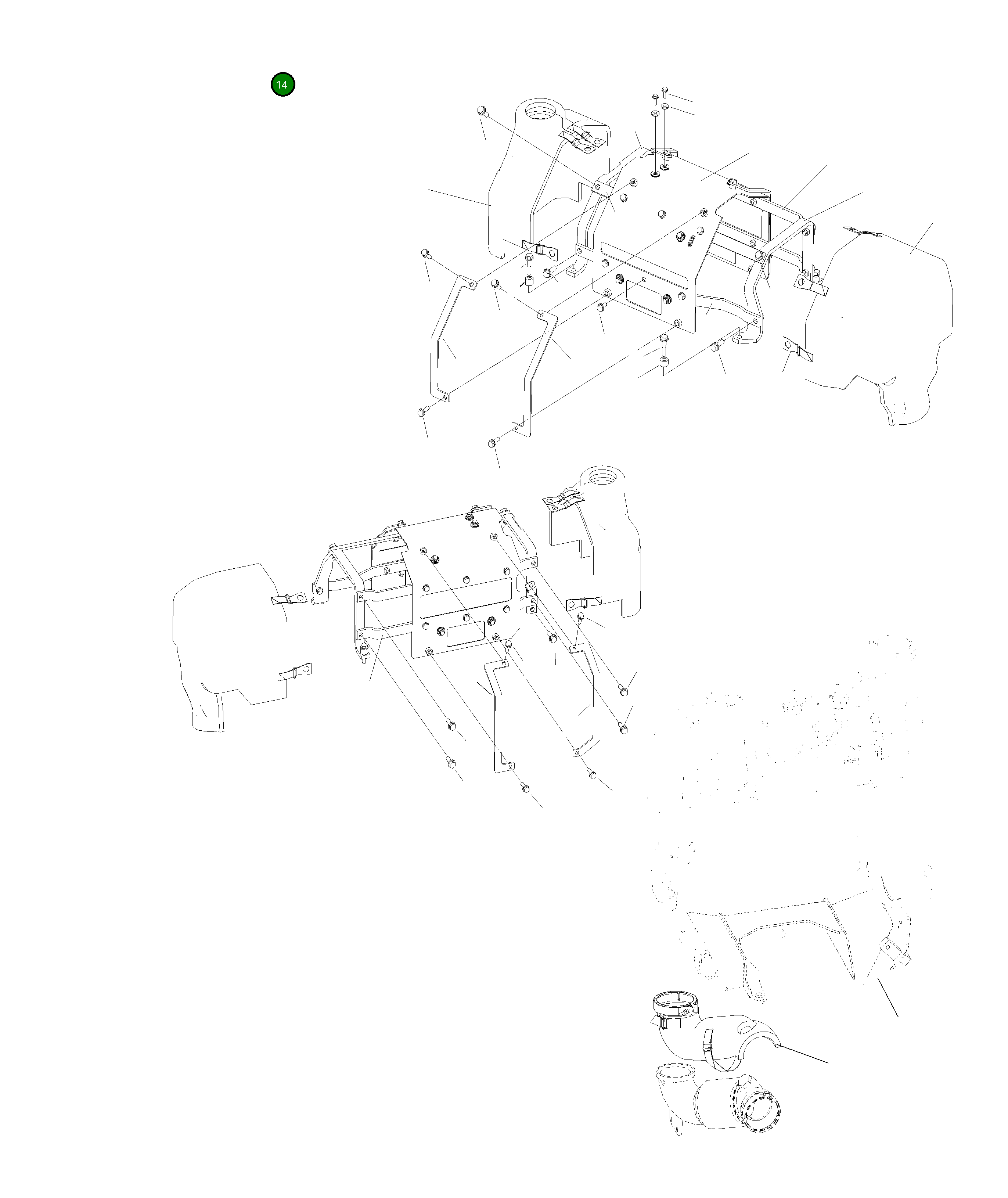 Крышка 206-01-A2520 Komatsu