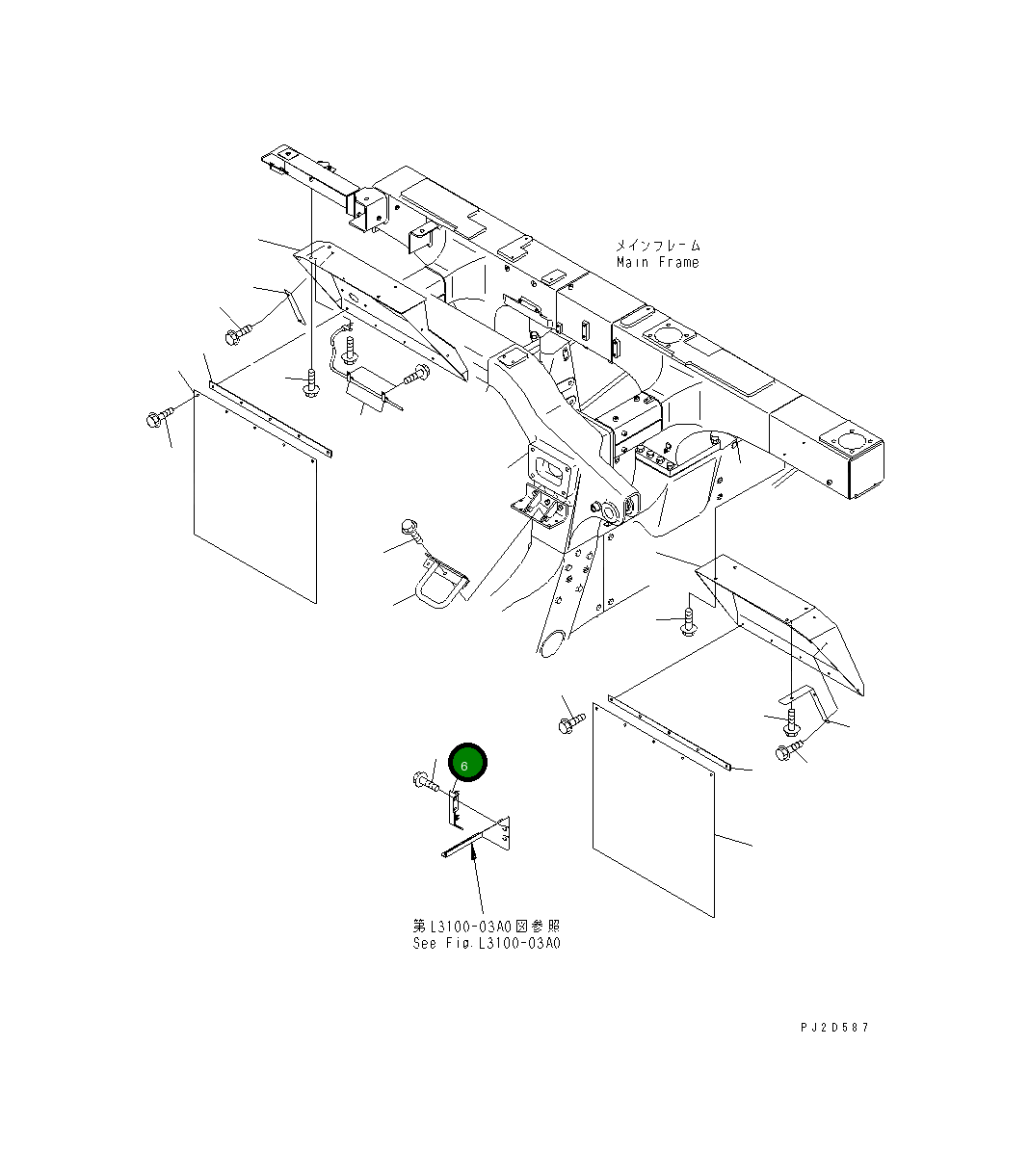 Крышка 569-85-81140 Komatsu