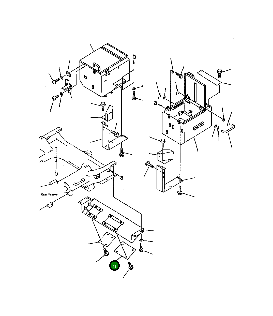Крышка 427-46-13141  Komatsu