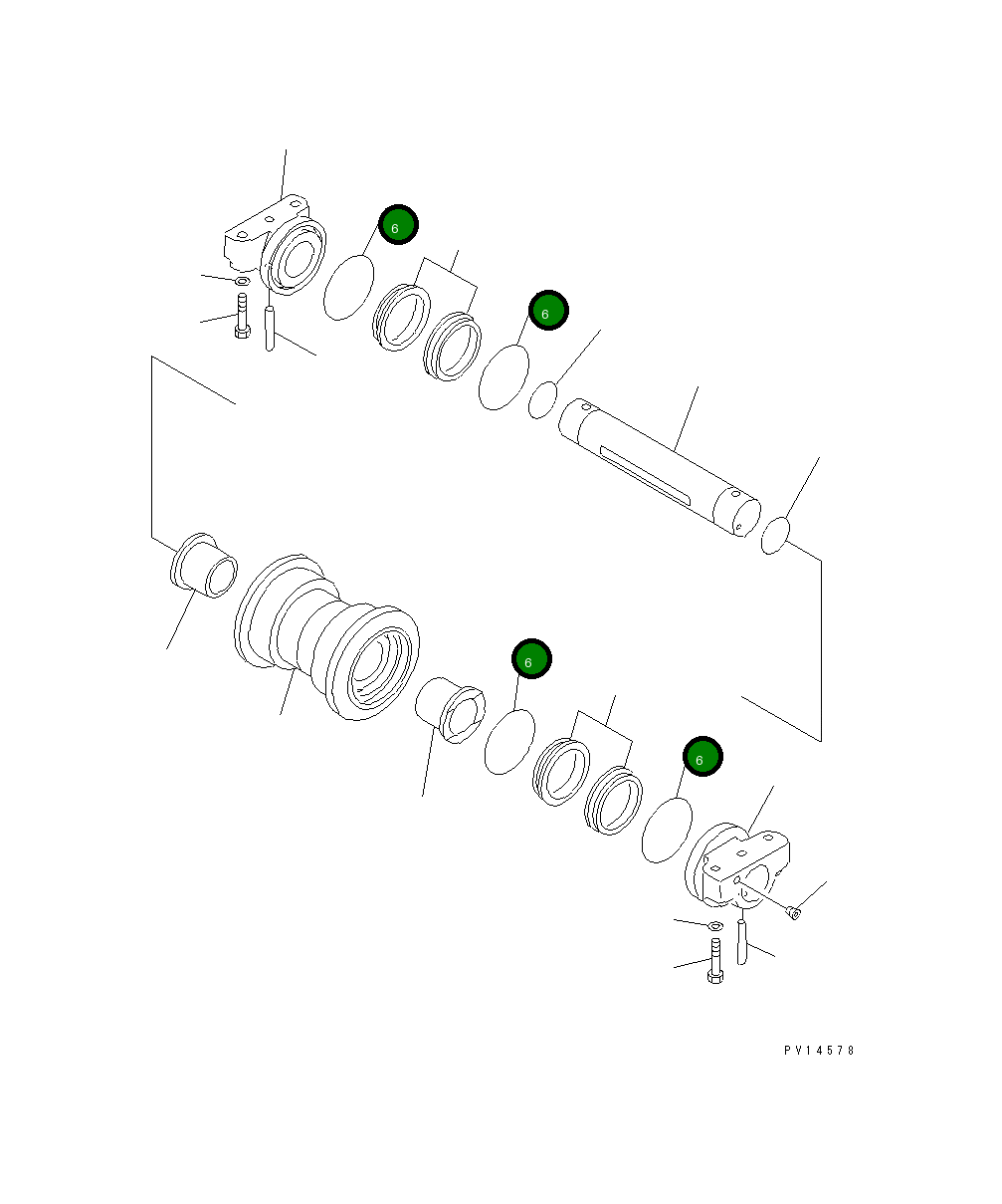 Кольцо уплотнительное (O-Ring) 154-32-61170 Komatsu
