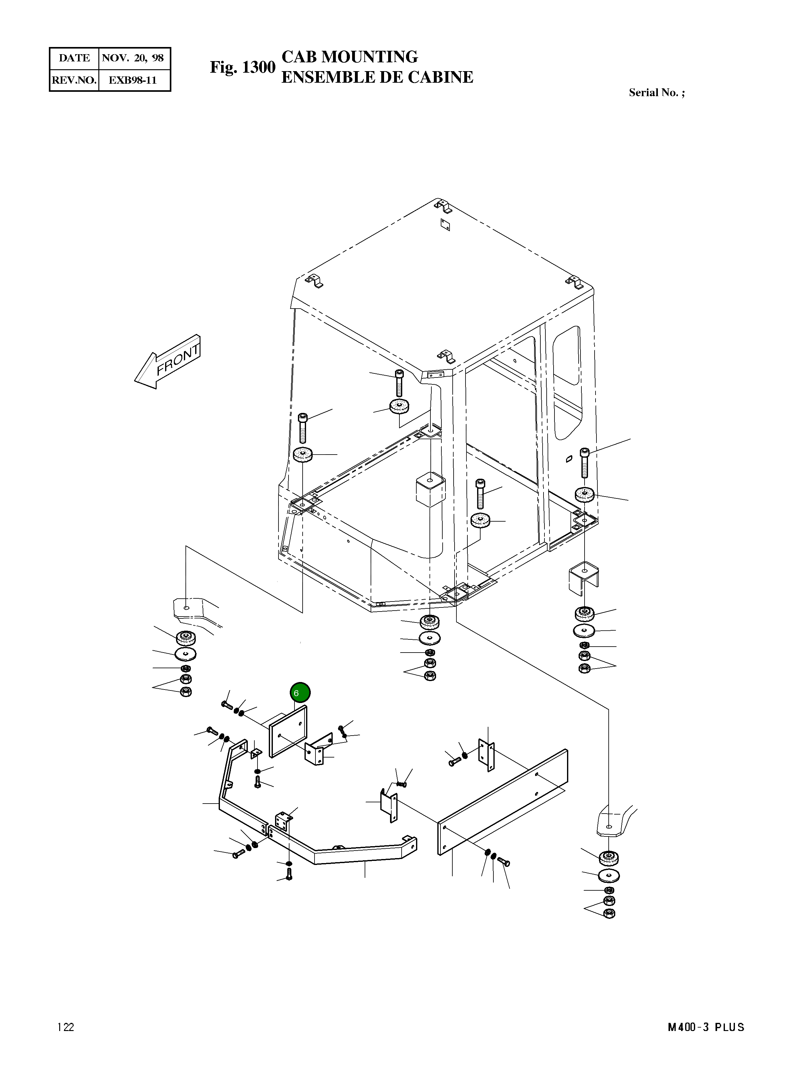 Крышка 4621-3963 Komatsu