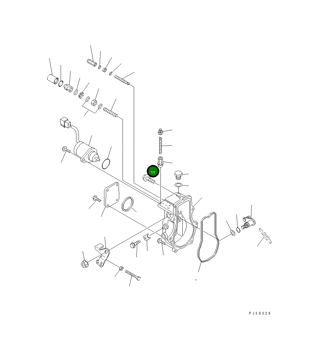 Болт 456-735 Komatsu