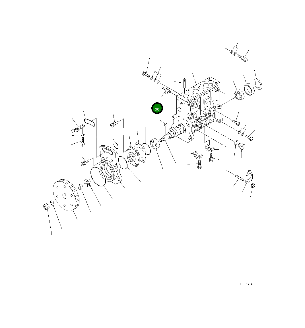 Болт DK133420-0720 Komatsu
