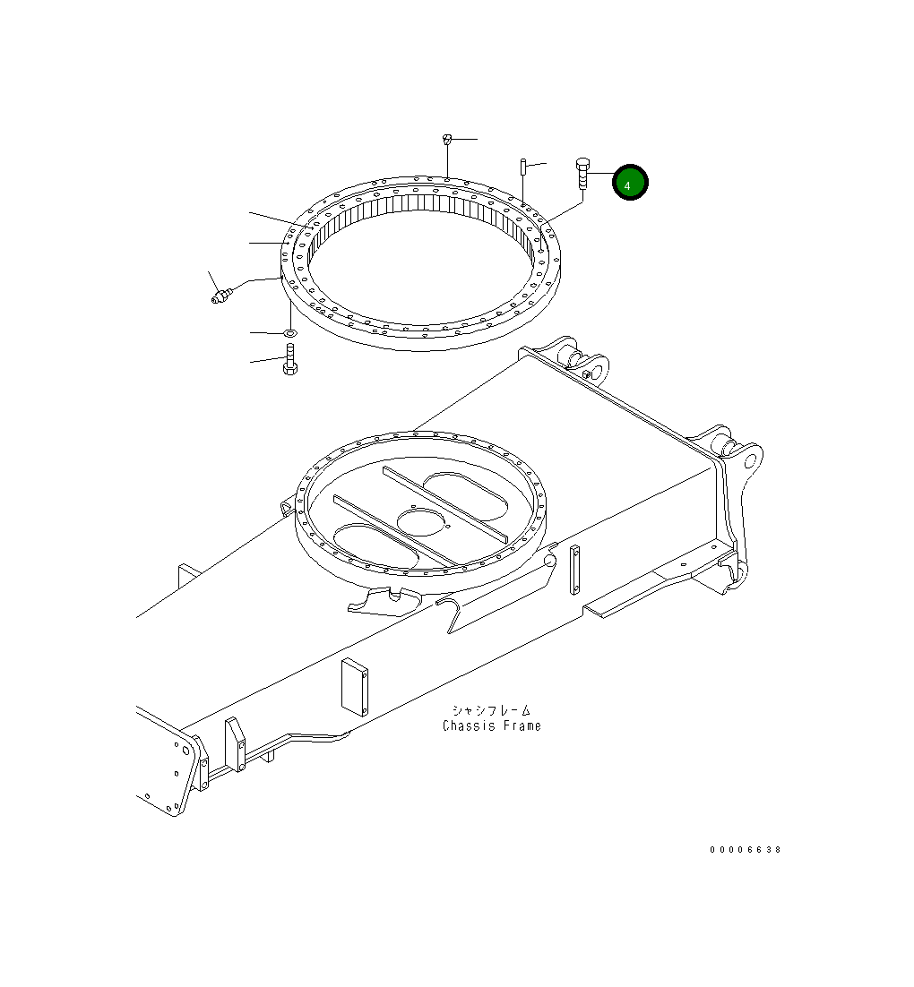 Болт 01010-B1685  Komatsu