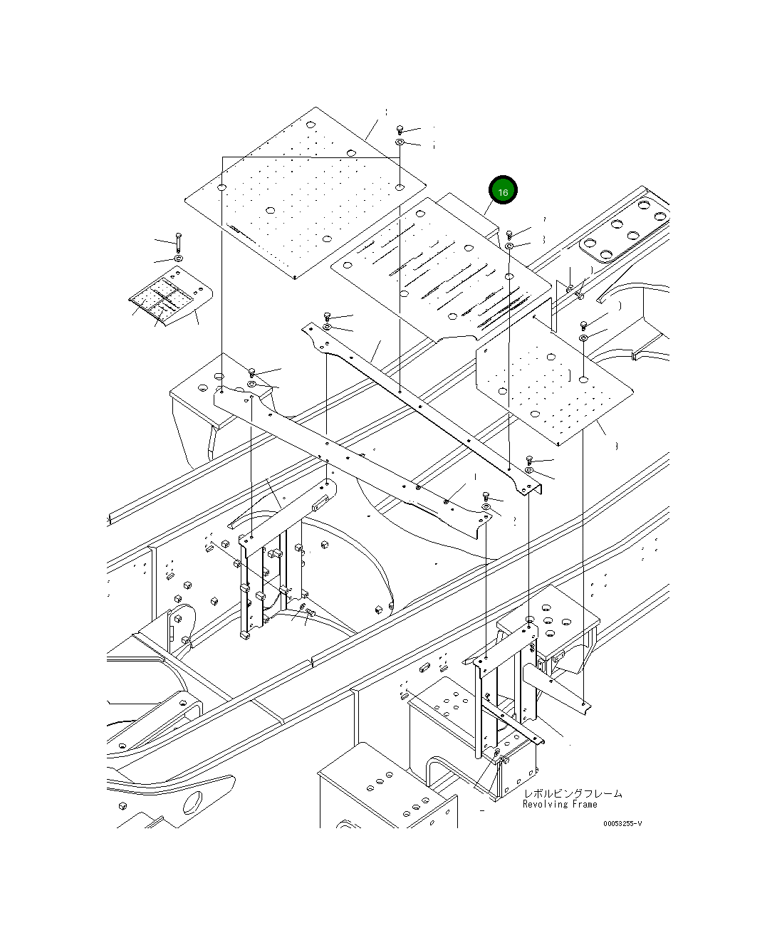 Крышка 21T-54-33781 Komatsu