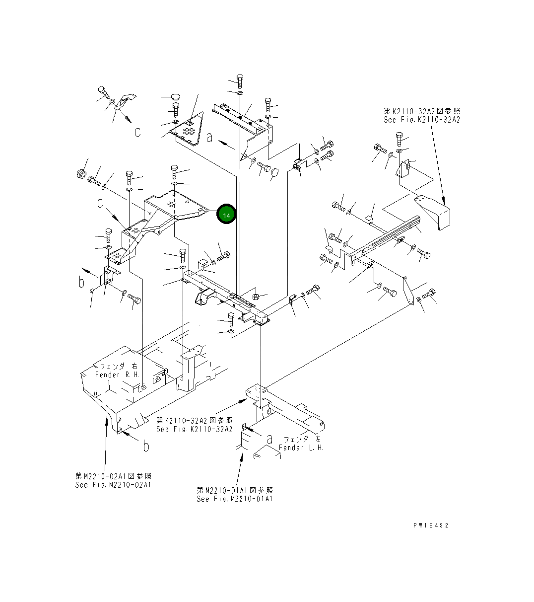 Крышка 19M-54-16611  Komatsu