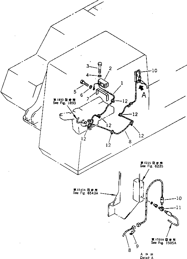 Болт 01010-50895  Komatsu