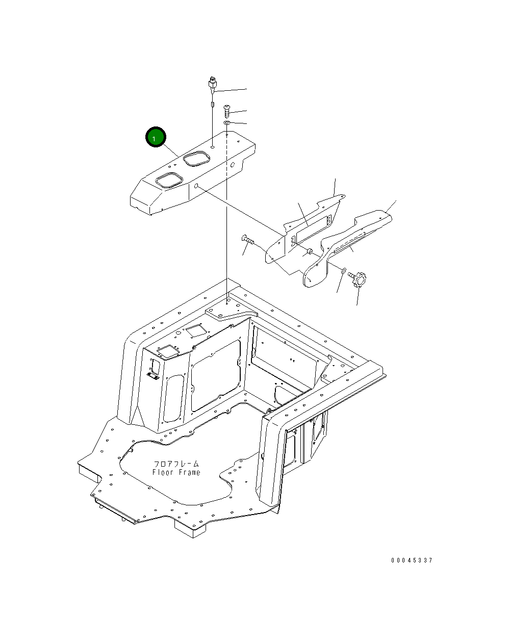 Крышка 17M-54-54451  Komatsu