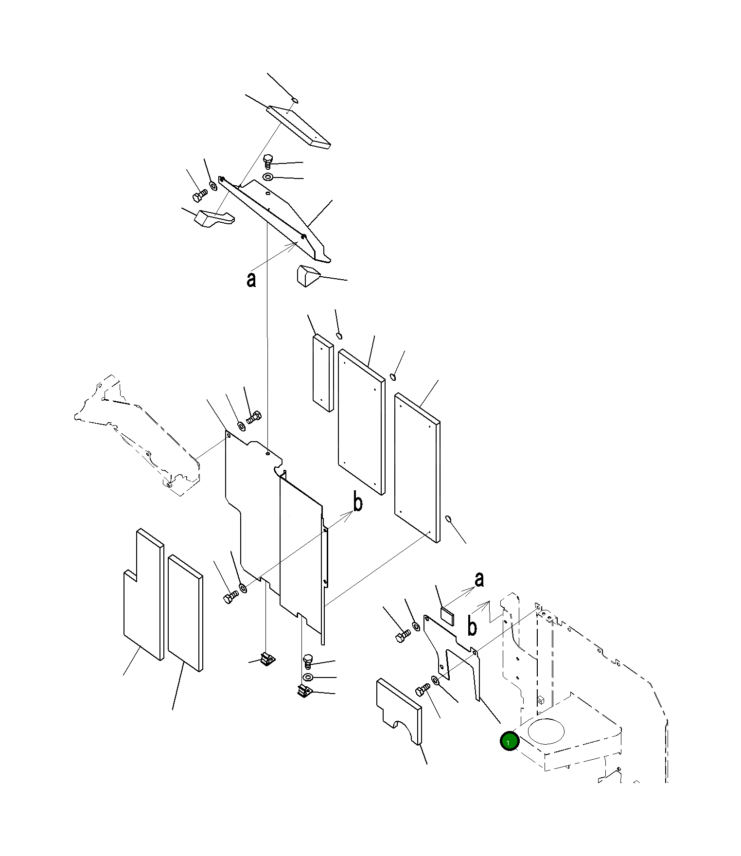Крышка 20Y-54-72322 Komatsu