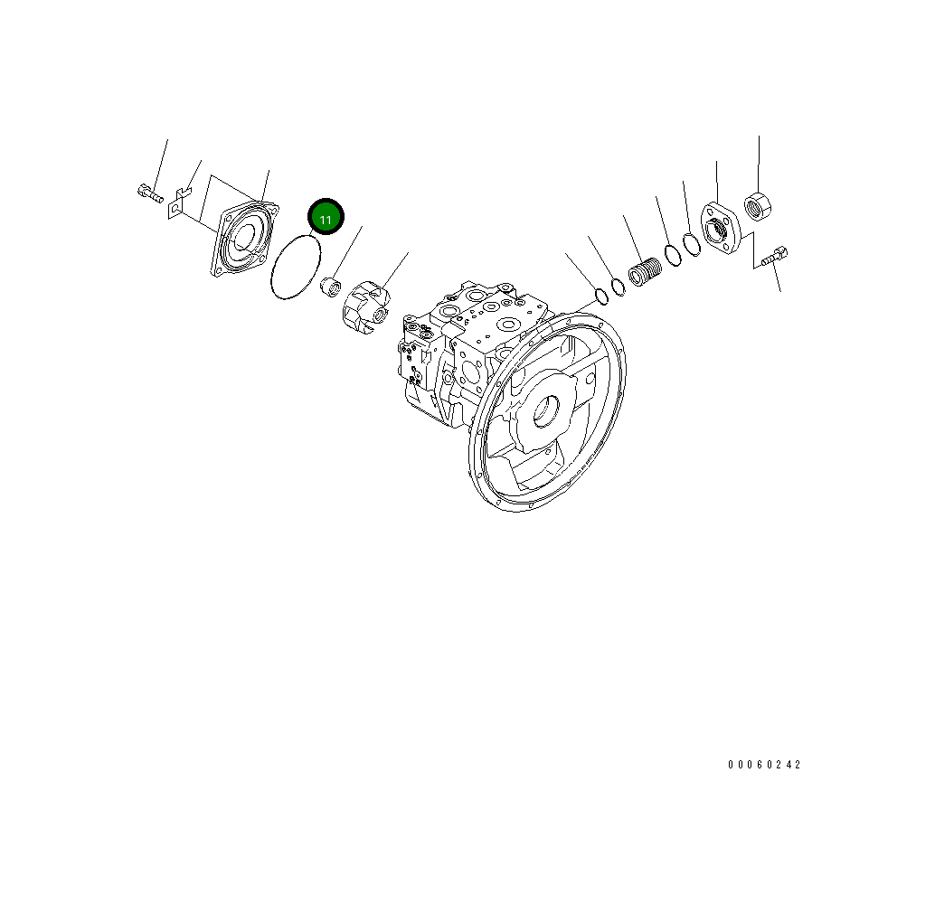 Кольцо уплотнительное (O-Ring) 07000-A2145 Komatsu