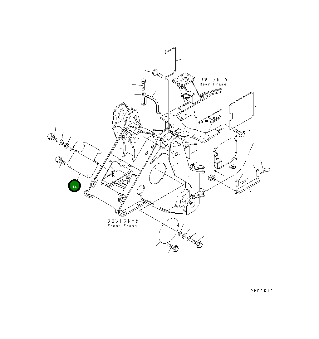 Крышка 425-877-1272 Komatsu